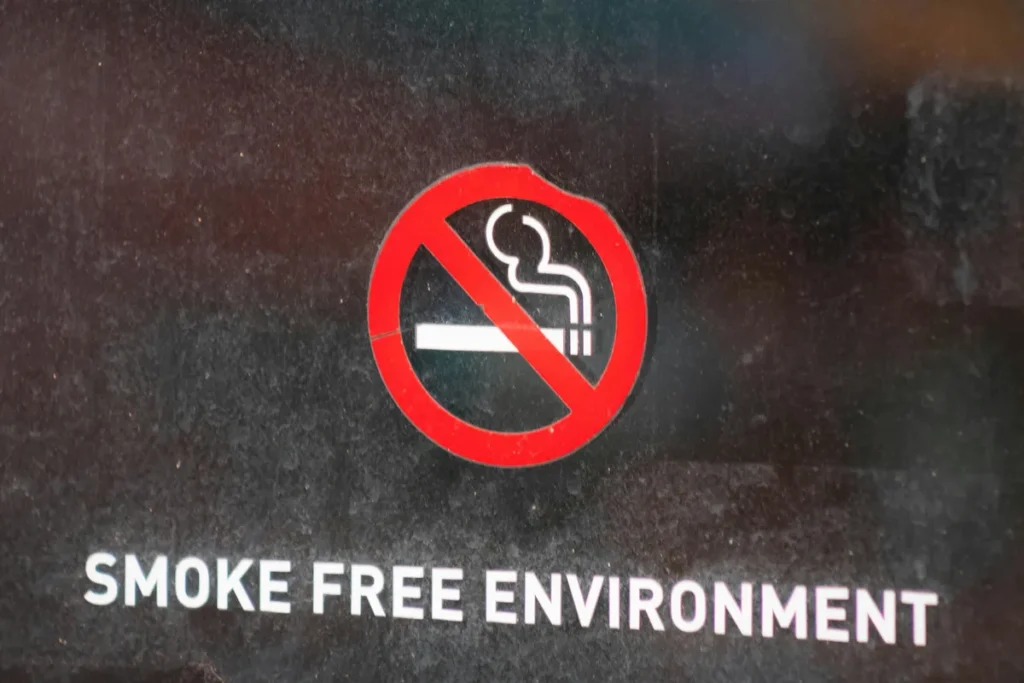 Smoke free environment sign
