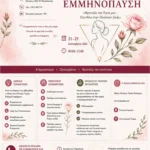 Η εμμηνόπαυση αποτελεί ένα φυσιολογικό στάδιο στη ζωή της γυναίκας. Η σωστή ενημέρωση, η πρόληψη και η έγκαιρη φροντίδα μπορούν να συμβάλουν ουσιαστικά στη διατήρηση της υγείας και στη βελτίωση της ποιότητας ζωής. Η πρόληψη είναι φροντίδα. Η ενημέρωση είναι δύναμη. Η υγεία της γυναίκας είναι προτεραιότητα.